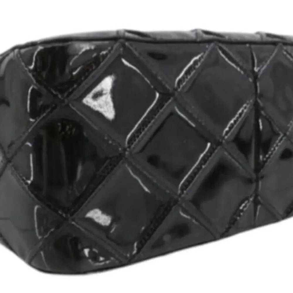 CHANEL Patent Quilted Camera Bag